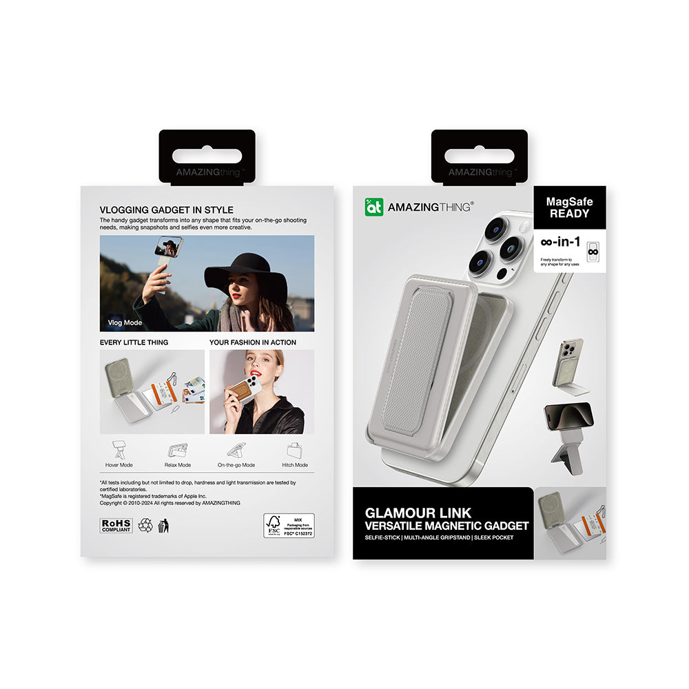 Amazingthing Glamour Link Fonksiyonel Çok Yönlü Grip Standlı Magnetik Kartlık Mavi