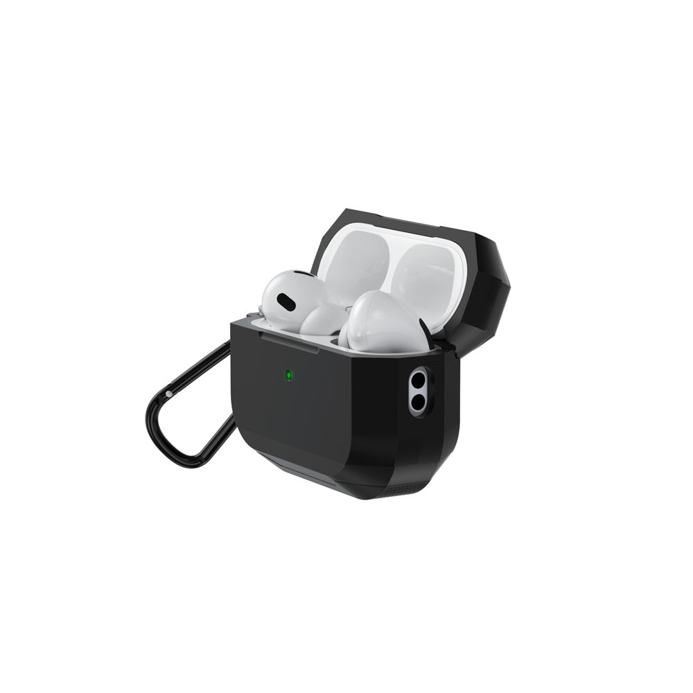 Apple Airpods Pro 2 Kılıf Wiwu JD-102 Defender Anti Shock Koruyucu Kılıf Siyah