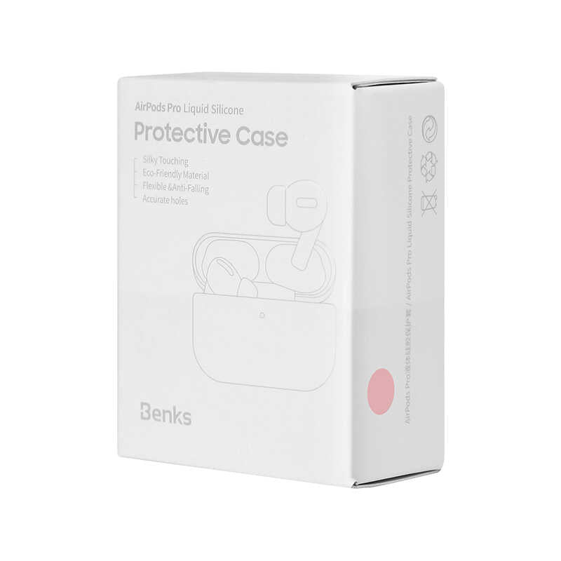 Apple Airpods Pro Kılıf Benks Liquid Silikon Gri