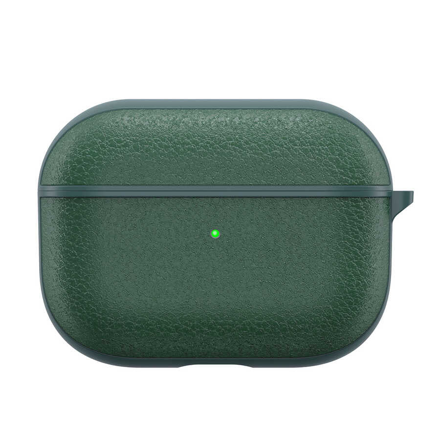 Apple Airpods Pro Kılıf Wiwu Calfskin Kılıf Kahverengi