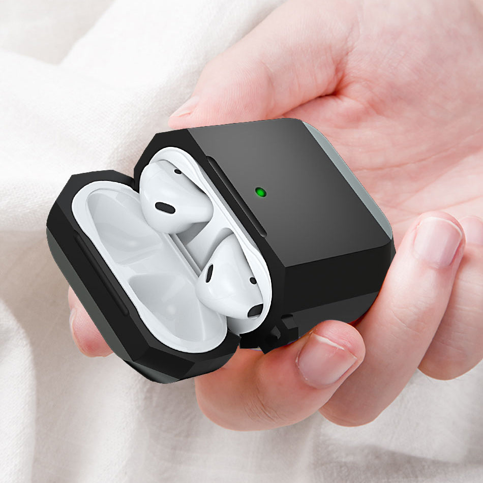Apple Airpods Pro Kılıf Wiwu JD-102 Defender Anti Shock Koruyucu Kılıf Siyah