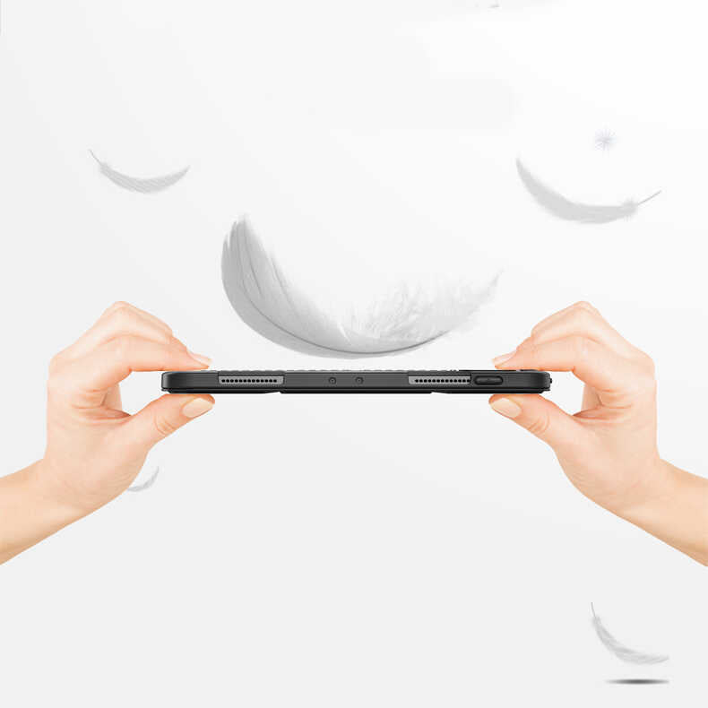 Apple iPad 10.2 2021 (9.Nesil) Kılıf Wlons Tablet Kılıf Siyah