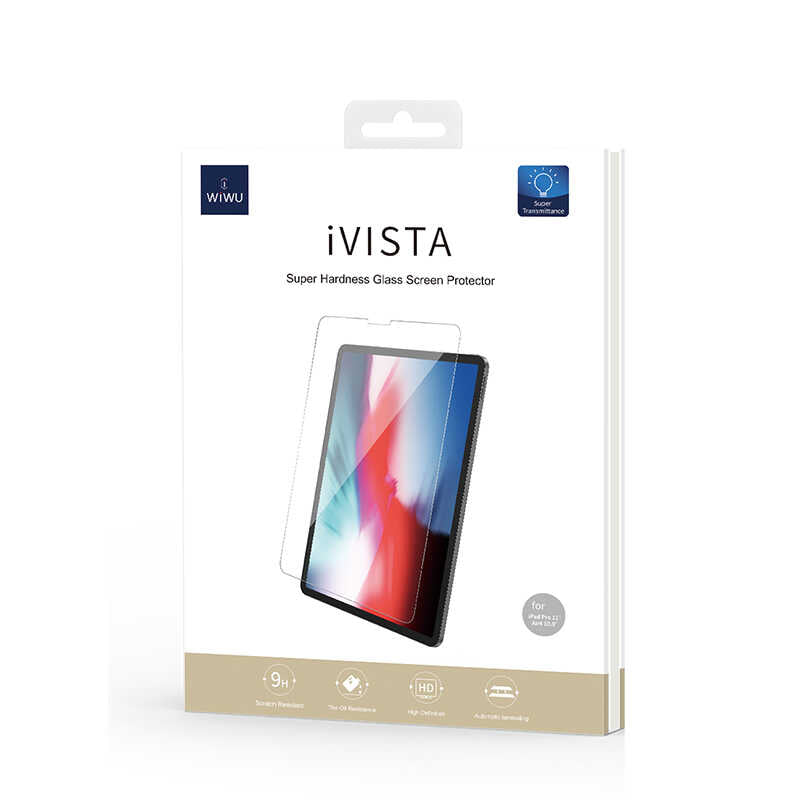 Apple iPad 10.2 (8.Nesil) Wiwu iVista 2.5D Glass Ekran Koruyucu Renksiz