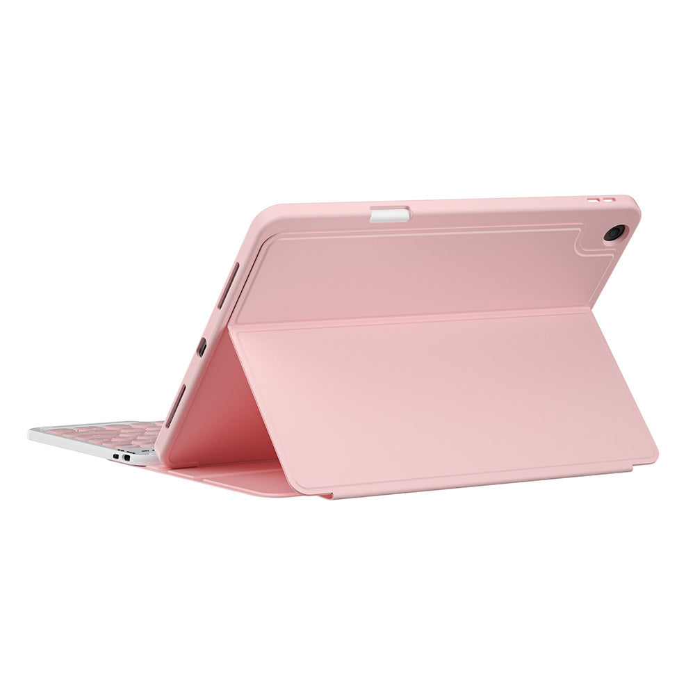 Apple iPad 10.2 (8.Nesil) Wiwu Protective Gizli Kalem Bölmeli Klavyeli Kılıf Mavi