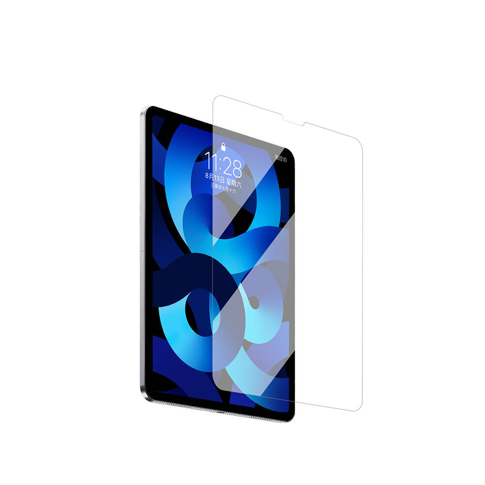 Apple iPad 10.2 (8.Nesil) Wiwu Wi-GQ002 iVista 5 Katmanlı Temperli Cam Ekran Koruyucu + Kolay Uygulama Aparatı Renksiz