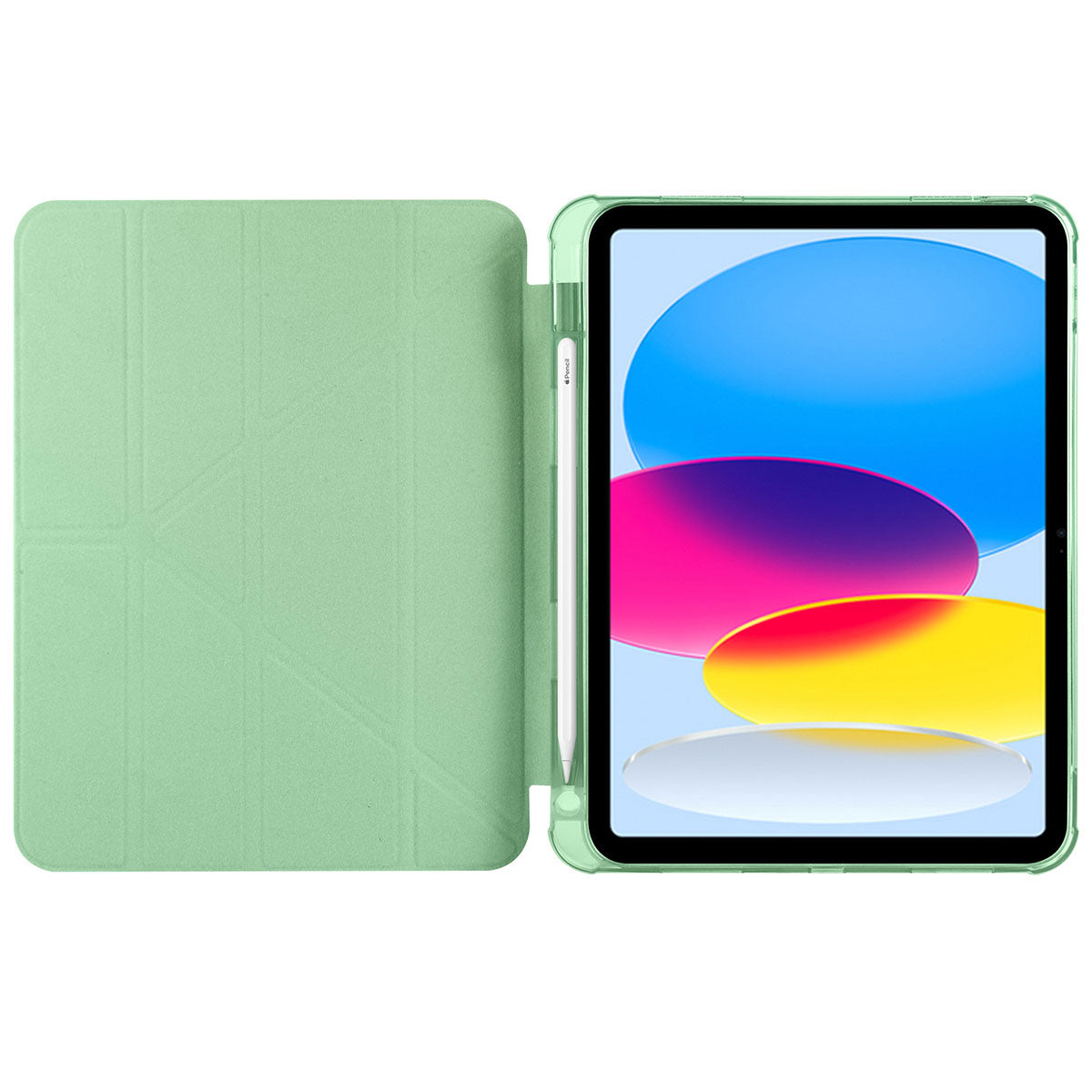 Apple iPad 10.9 2022 (10.Nesil) Kılıf Zore Tri Folding Kalem Bölmeli Standlı Kılıf Lila