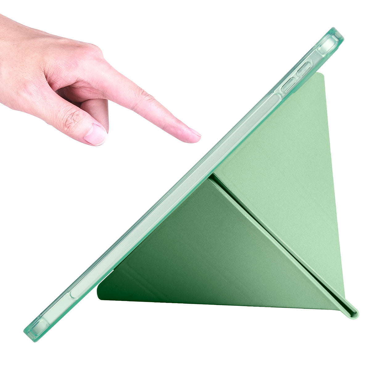 Apple iPad 10.9 2022 (10.Nesil) Kılıf Zore Tri Folding Kalem Bölmeli Standlı Kılıf Lila