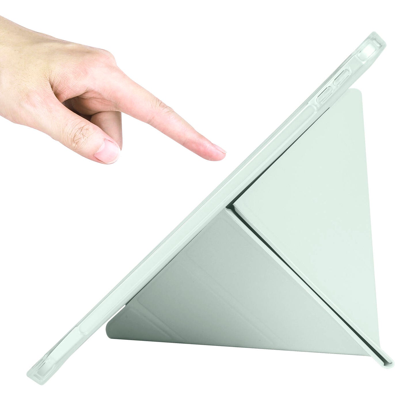 Apple iPad 10.9 2022 (10.Nesil) Kılıf Zore Tri Folding Kalem Bölmeli Standlı Kılıf Lila