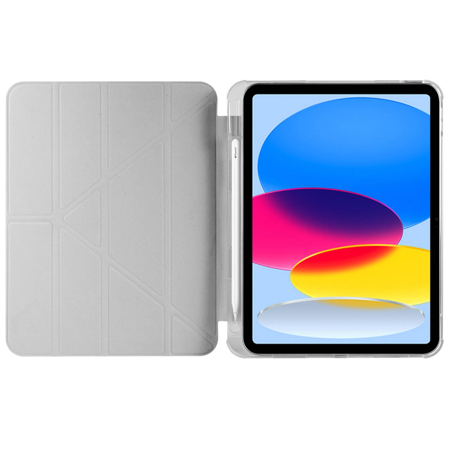Apple iPad 10.9 2022 (10.Nesil) Kılıf Zore Tri Folding Kalem Bölmeli Standlı Kılıf Lila