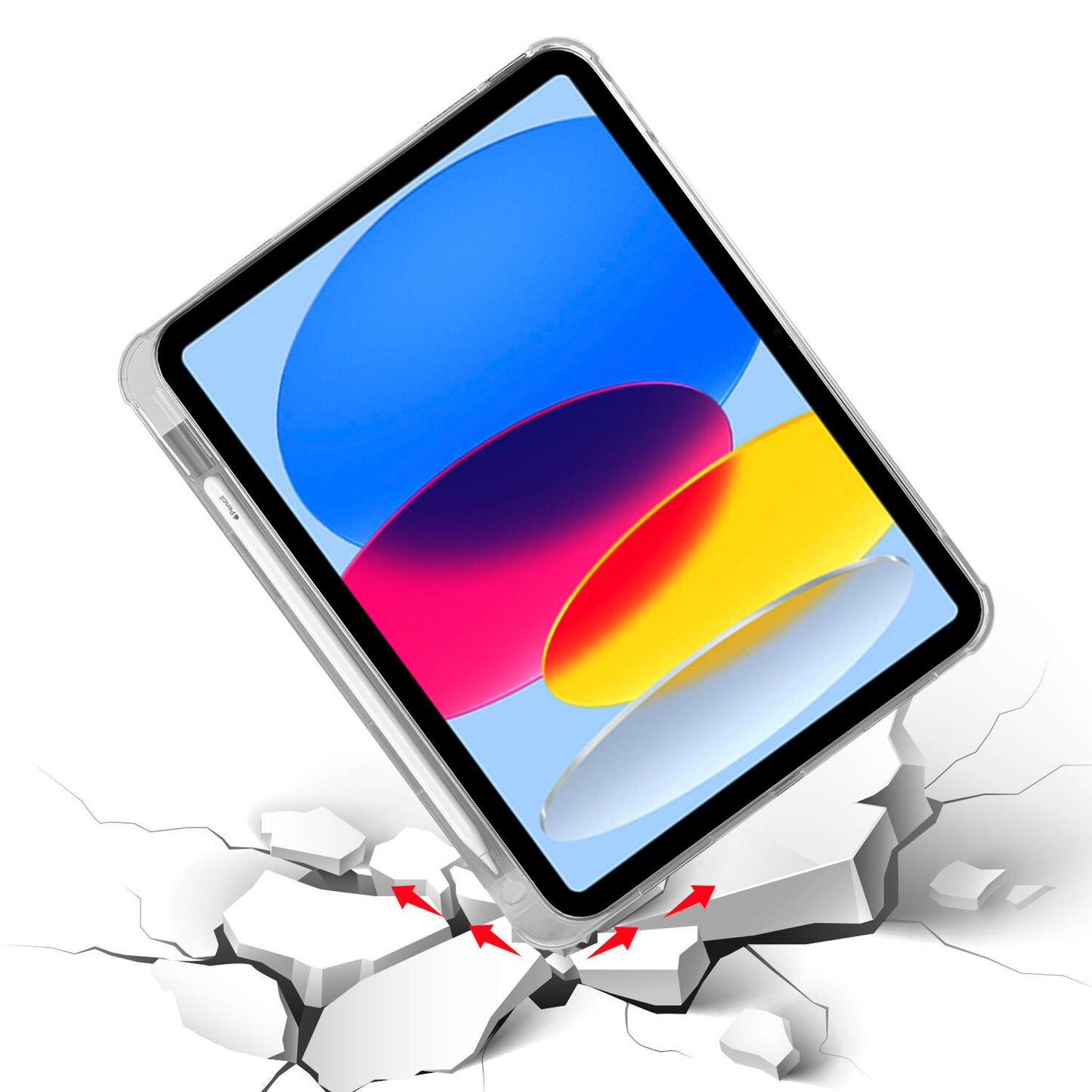 Apple iPad 10.9 2022 (10.Nesil) Kılıf Zore Tri Folding Kalem Bölmeli Standlı Kılıf Lila