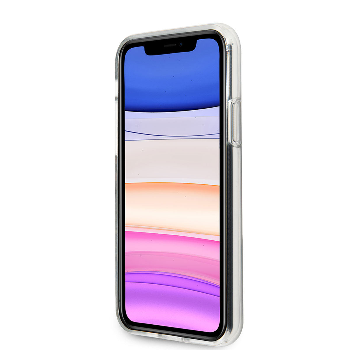 Apple iPhone 11 Kılıf GUESS Çiçek Desenli Tasarım Kapak Siyah