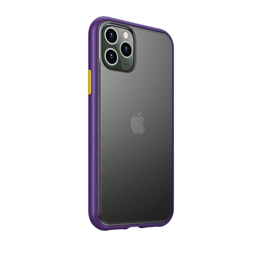 Apple iPhone 11 Pro Max Kılıf Benks Magic Smooth Drop Resistance Kapak Mor