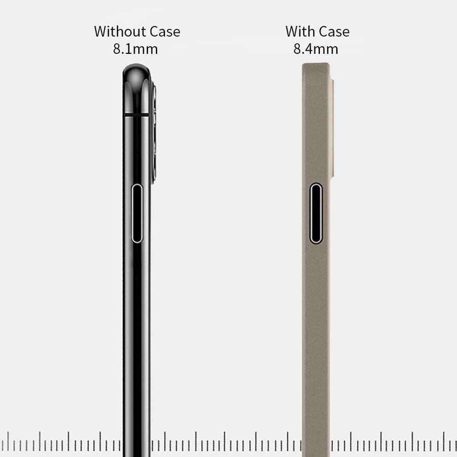 Apple iPhone 11 Pro Max Kılıf Wiwu Skin Nano PP Kapak Transparan Siyah