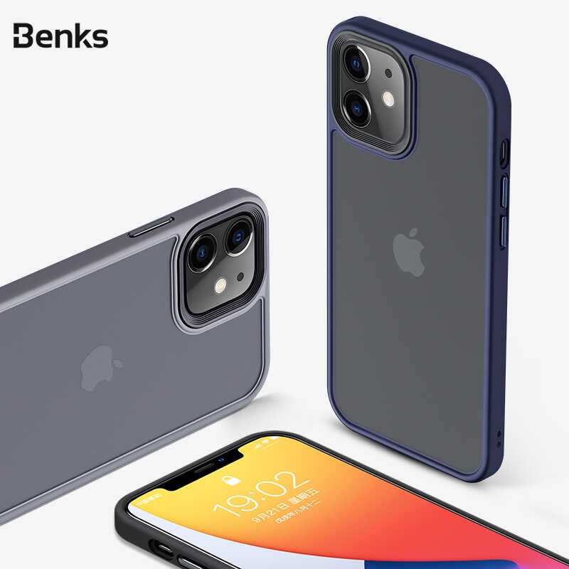 Apple iPhone 12 Mini Kılıf Benks Hybrid Kapak Beyaz