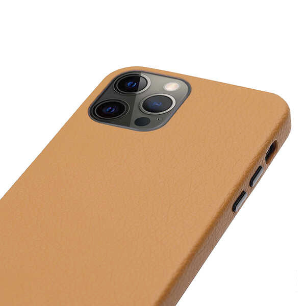 Apple iPhone 12 Pro Kılıf Kajsa Litchi Kapak Gri