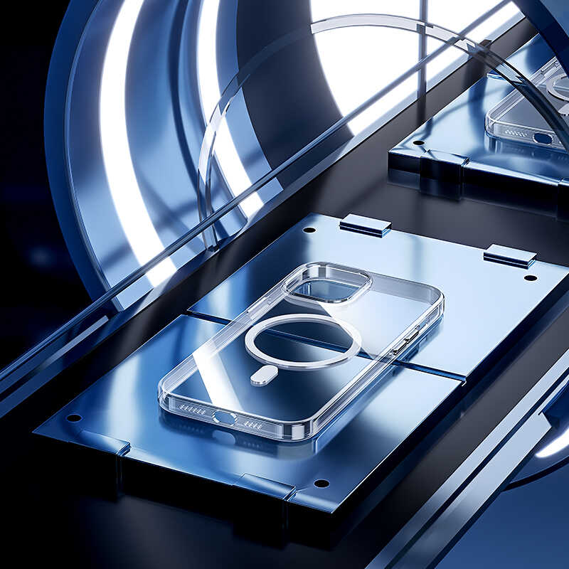 Apple iPhone 13 Kılıf Benks Crystal Series With Magnetic Clear Kapak Renksiz