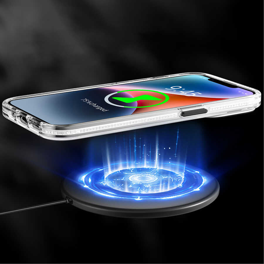 Apple iPhone 13 Kılıf Magsafe Şarj Özellikli Youngkit Play Rabbit Serisi Kapak Turuncu