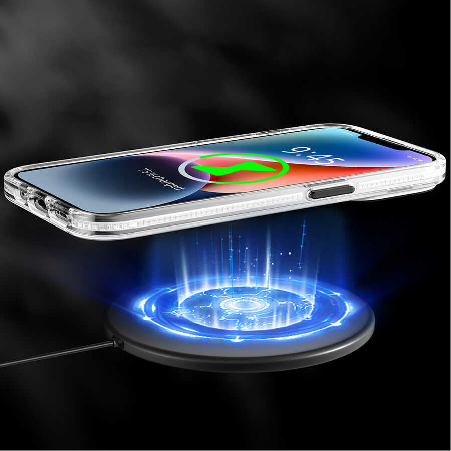 Apple iPhone 13 Kılıf Magsafe Şarj Özellikli Youngkit Water-Ink Serisi Kapak Yeşil