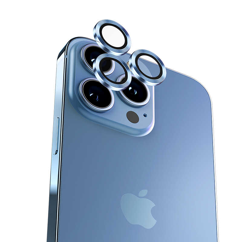 Apple iPhone 13 Mini Benks New KR Kamera Lens Koruyucu Beyaz