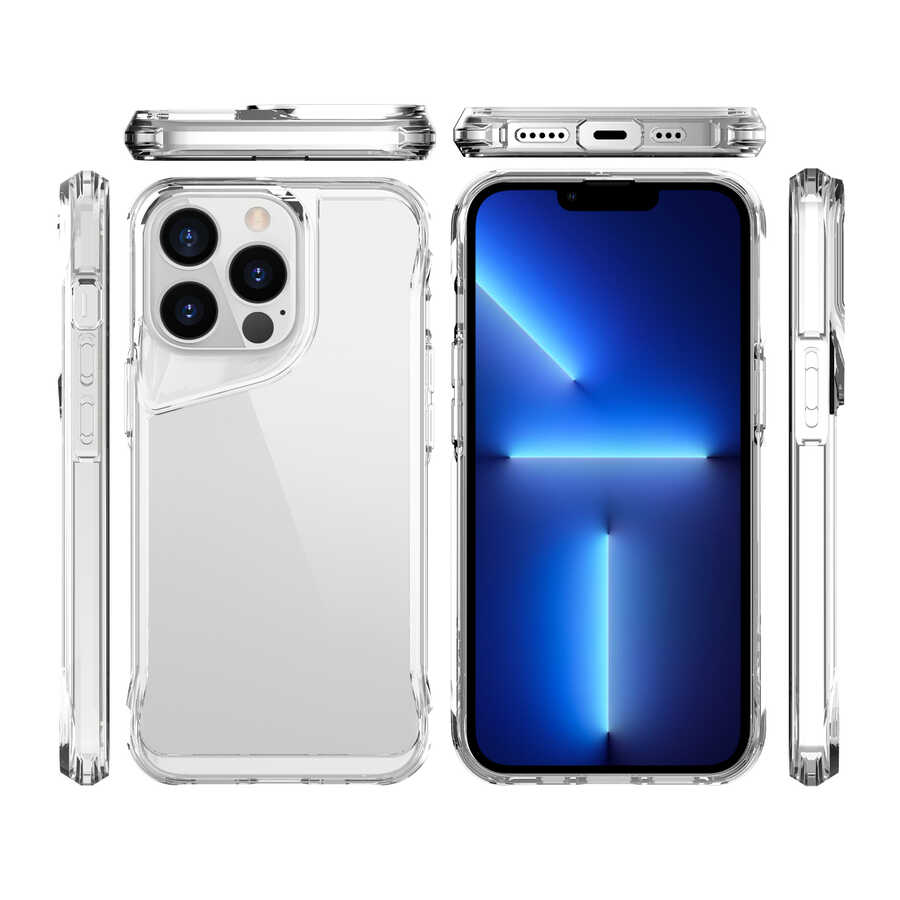 Apple iPhone 13 Pro Kılıf Zore T-Max Kapak Renksiz