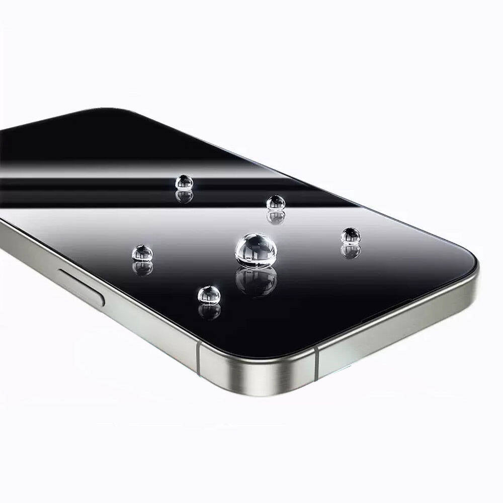 Apple iPhone 13 Pro Max Wiwu GT-008 Polimer Oleofobik Kaplama Şeffaf Pürüzsüz Temperli Cam Ekran Koruyucu 10'lu Paket Siyah