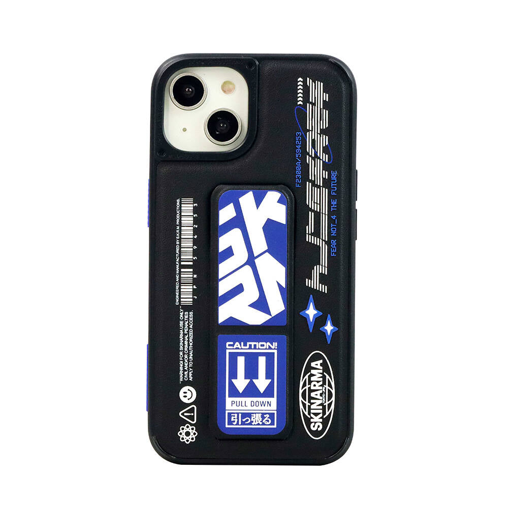 Apple iPhone 14 Plus Kılıf SkinArma Standlı Deri Görünümlü Akarui Kapak Turkuaz