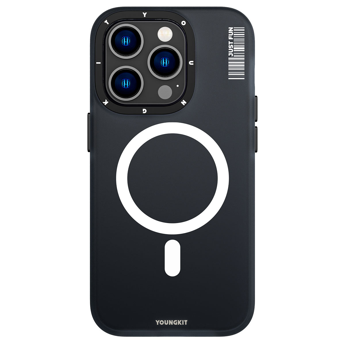 Apple iPhone 14 Pro Max Kılıf Magsafe Şarj Özellikli Youngkit Colored Sand Serisi Kapak Pembe