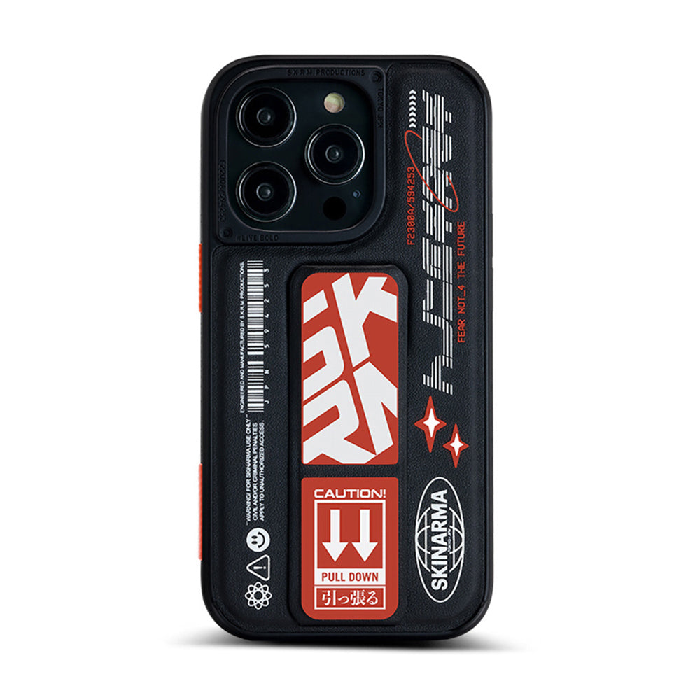 Apple iPhone 14 Pro Max Kılıf SkinArma Standlı Deri Görünümlü Akarui Kapak Mavi