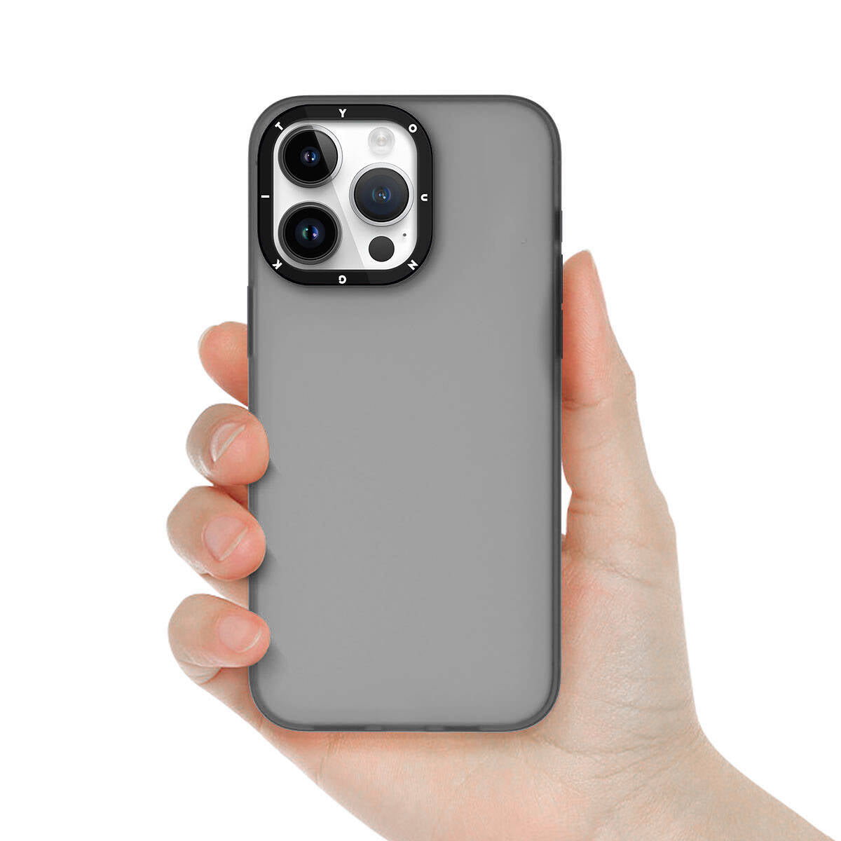 Apple iPhone 15 Kılıf Buzlu Mat Tasarım Youngkit Hidden Sand Serisi Kapak Pembe