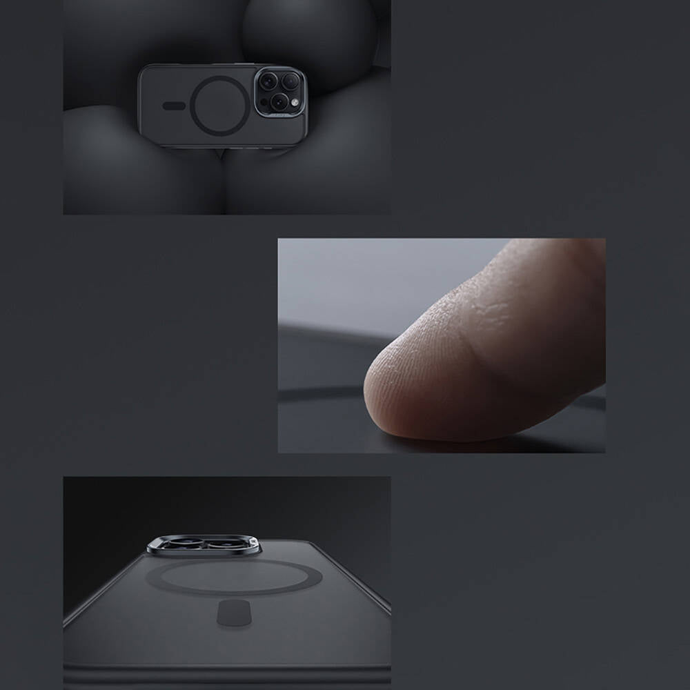 Apple iPhone 16 Kılıf Magsafe Şarj Özellikli Benks Mist Protective Kapak Titanyum-Gold