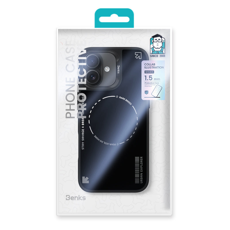 Apple iPhone 16 Plus Kılıf Magsafe Şarj Özellikli Benks Dynamic Basis Kapak Siyah