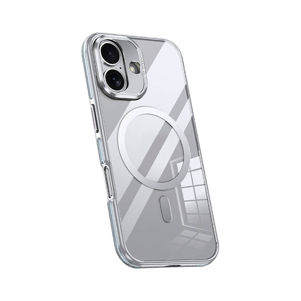 Apple iPhone 16 Plus Kılıf Magsafe Şarj Özellikli Wlons Standlı Efsane Kapak Siyah