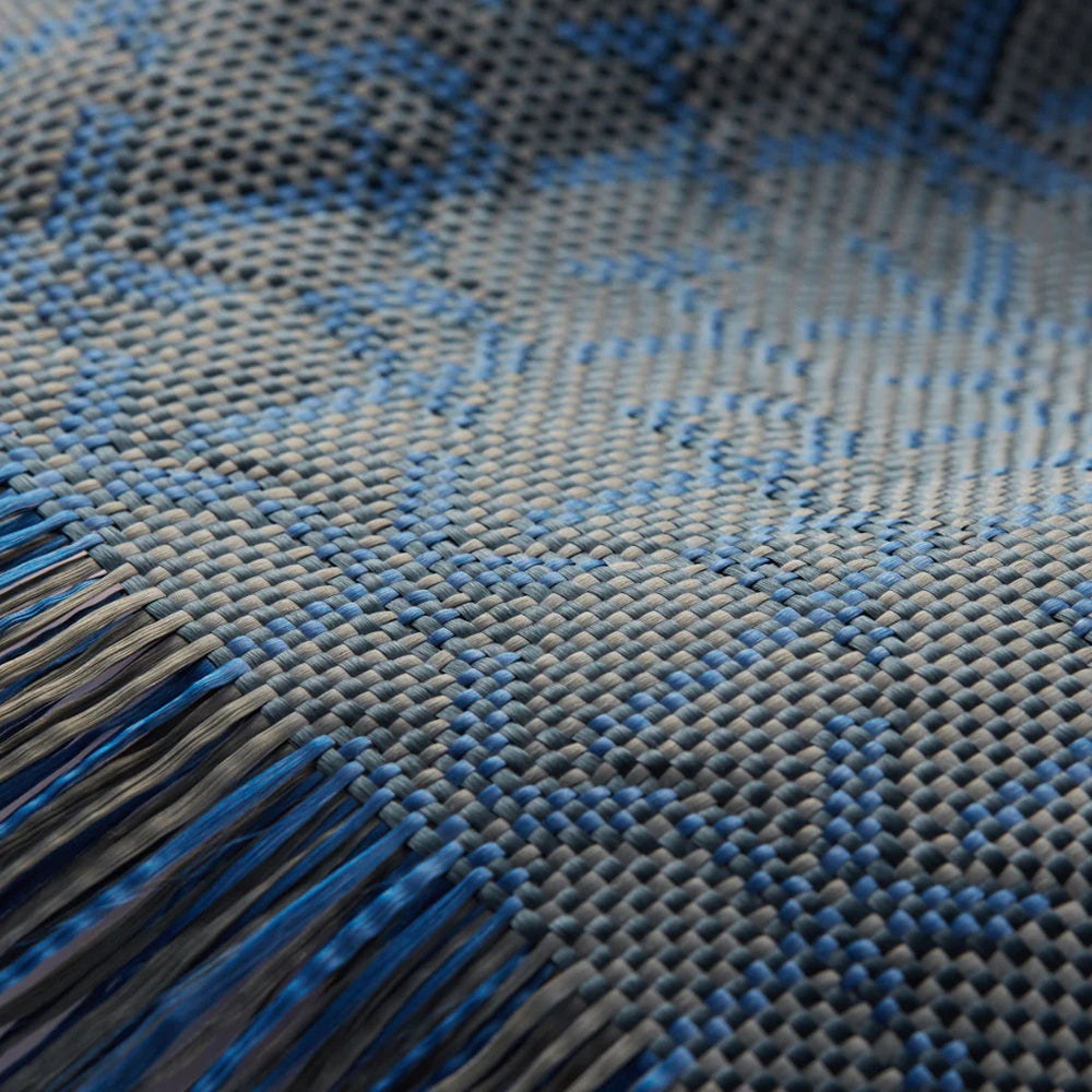 Apple iPhone 16 Pro Kılıf M-safe Şarj Özellikli Aramid Fiber Pitaka Tactile Woven Monogram Serisi Kapak Siyah