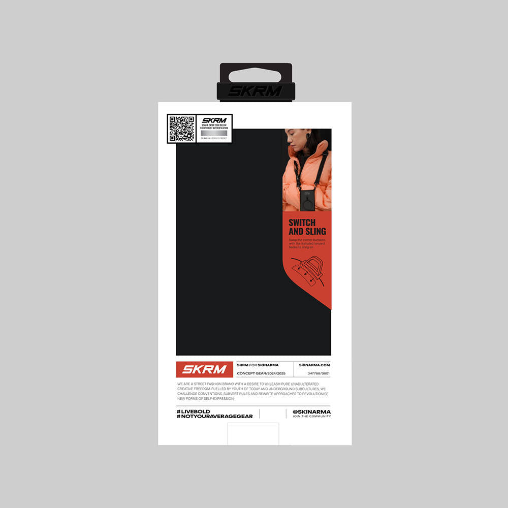 Apple iPhone 16 Pro Kılıf Magsafe Şarj Özellikli Katmanlı Makine Temalı SkinArma Ekho Kapak Siyah