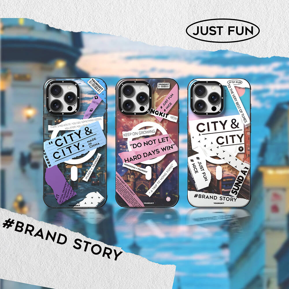 Apple iPhone 16 Pro Kılıf Magsafe Şarj Özellikli Youngkit A-City Serisi Kapak Beyaz