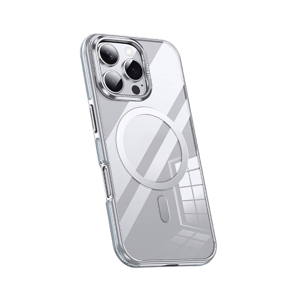 Apple iPhone 16 Pro Max Kılıf Magsafe Şarj Özellikli Wlons Standlı Efsane Kapak Siyah