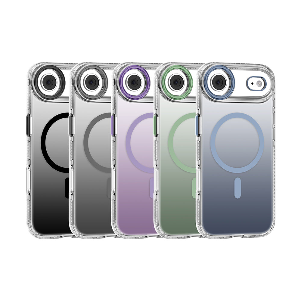 Apple iPhone 17 Air Kılıf M-safe Şarj Özellikli Sararmaya Karşı Dayanıklı Mutural Icesense Serisi Kapak Mavi