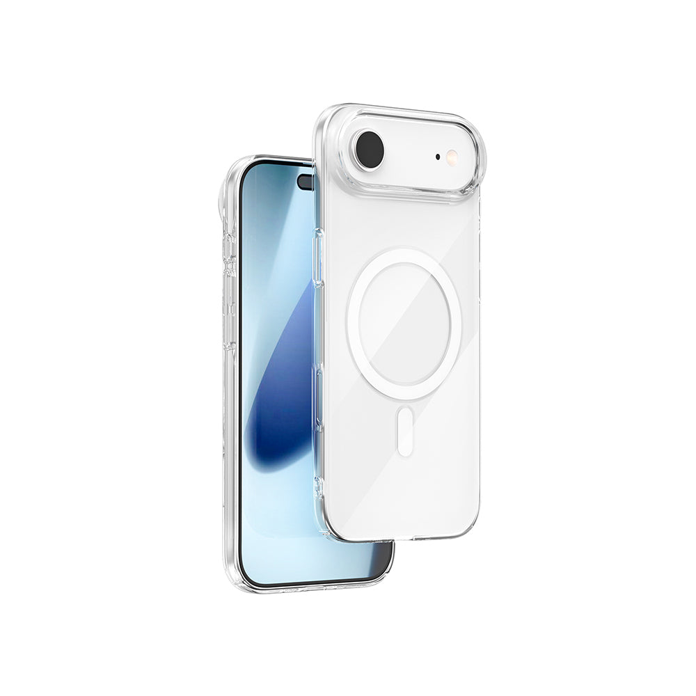 Apple iPhone 17 Air Kılıf M-safe Şarj Özellikli Wiwu YXK-207 Invisible Pro Sert PC Kapak Şeffaf