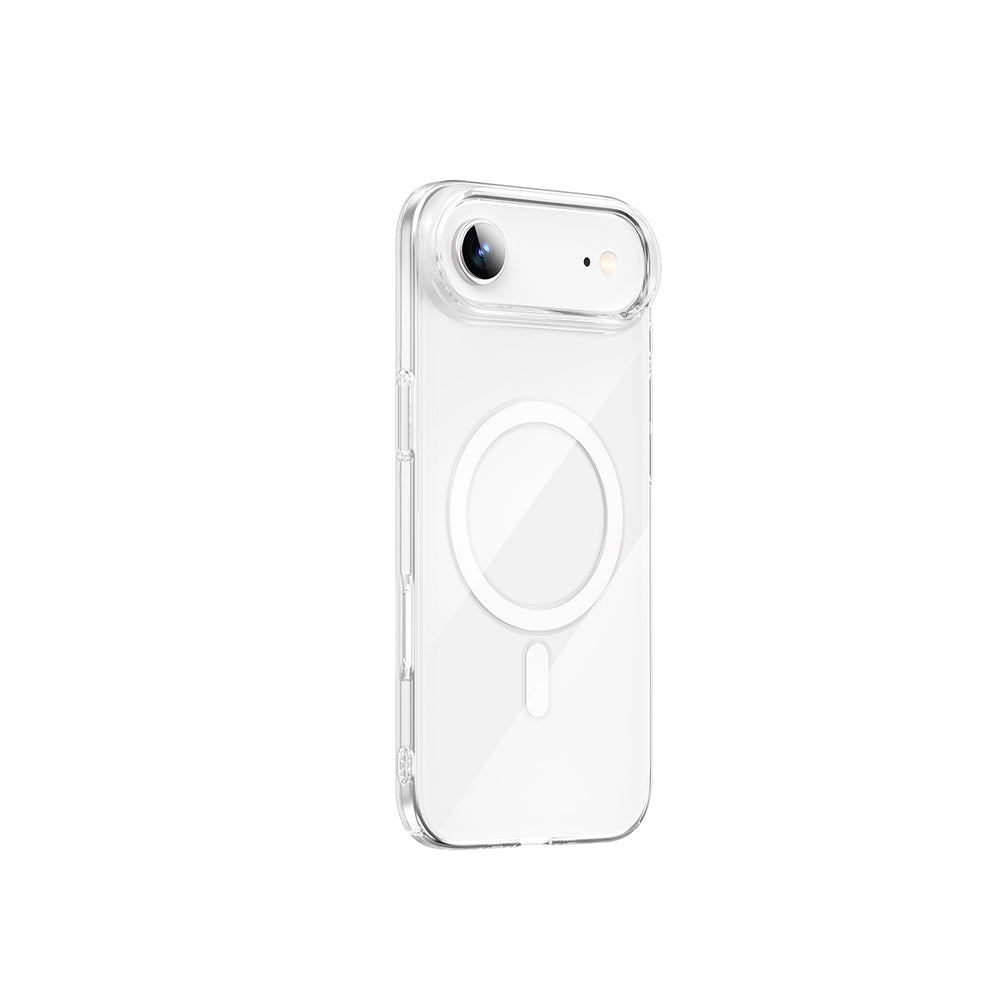 Apple iPhone 17 Air Kılıf M-safe Şarj Özellikli Wiwu YXK-207 Invisible Pro Sert PC Kapak Şeffaf