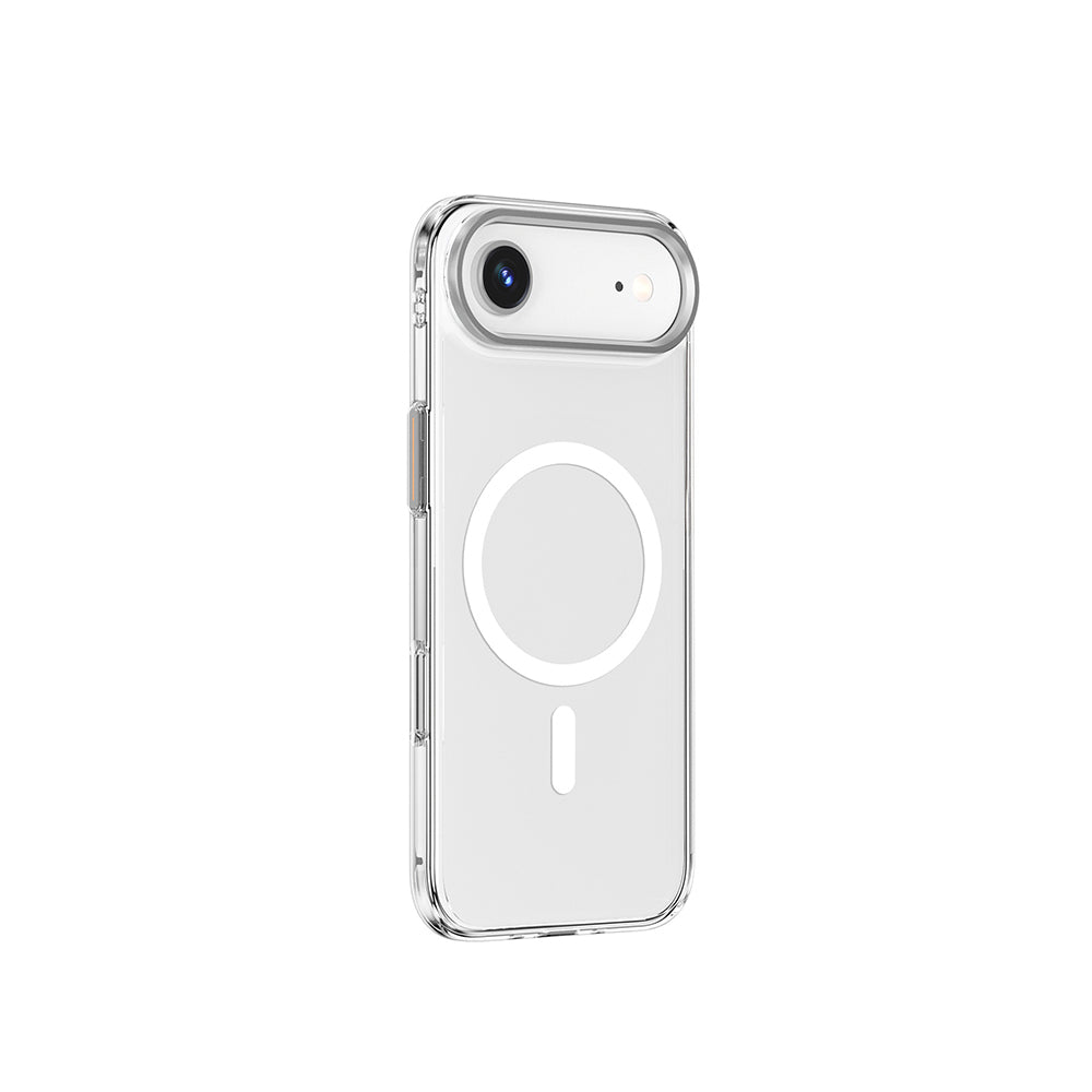 Apple iPhone 17 Air Kılıf M-safe Şarj Özellikli Wiwu YXK-208 Invisible Ultra Sert PC Kapak Şeffaf