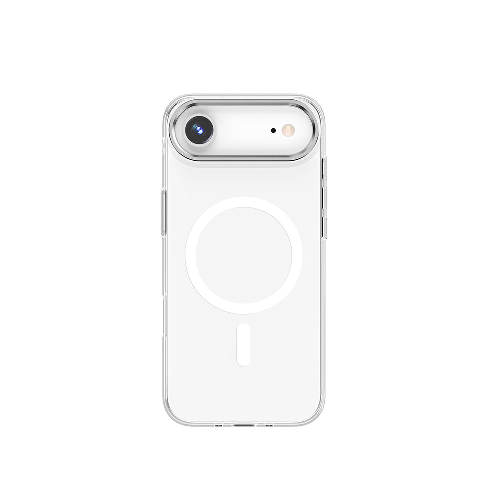 Apple iPhone 17 Air Kılıf M-safe Şarj Özellikli Wiwu YXK-208 Invisible Ultra Sert PC Kapak Şeffaf