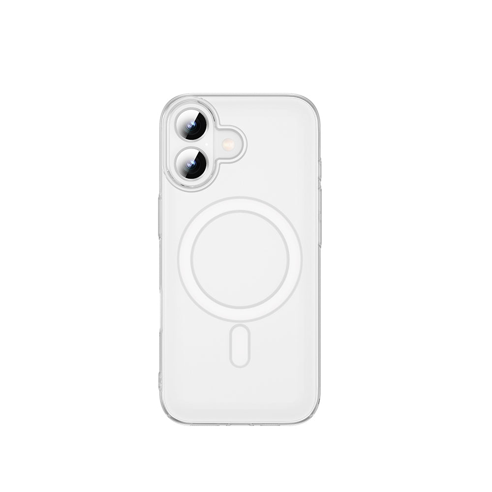 Apple iPhone 17 Kılıf M-safe Şarj Özellikli Wiwu YXK-207 Invisible Pro Sert PC Kapak Şeffaf