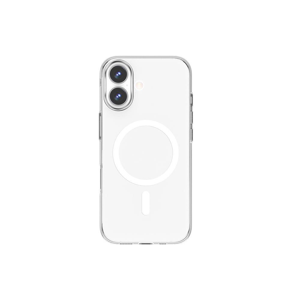 Apple iPhone 17 Kılıf M-safe Şarj Özellikli Wiwu YXK-208 Invisible Ultra Sert PC Kapak Şeffaf