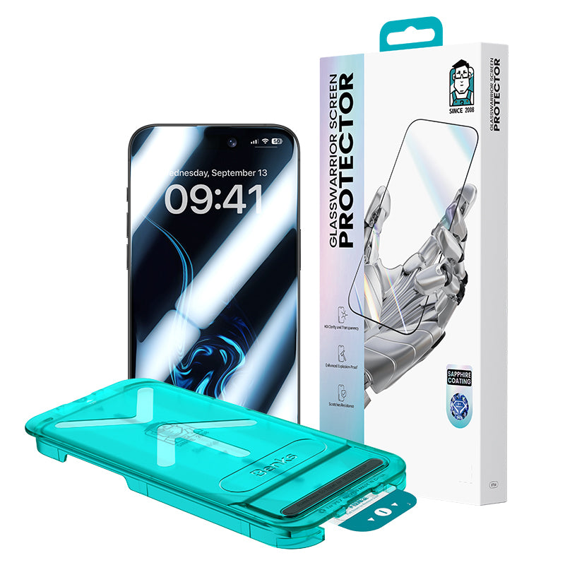 Apple iPhone 17 Pro Benks Glass Warrior Safir Coating 0.3mm Cam Ekran Koruyucu + Kolay Uygulama Aparatı Şeffaf