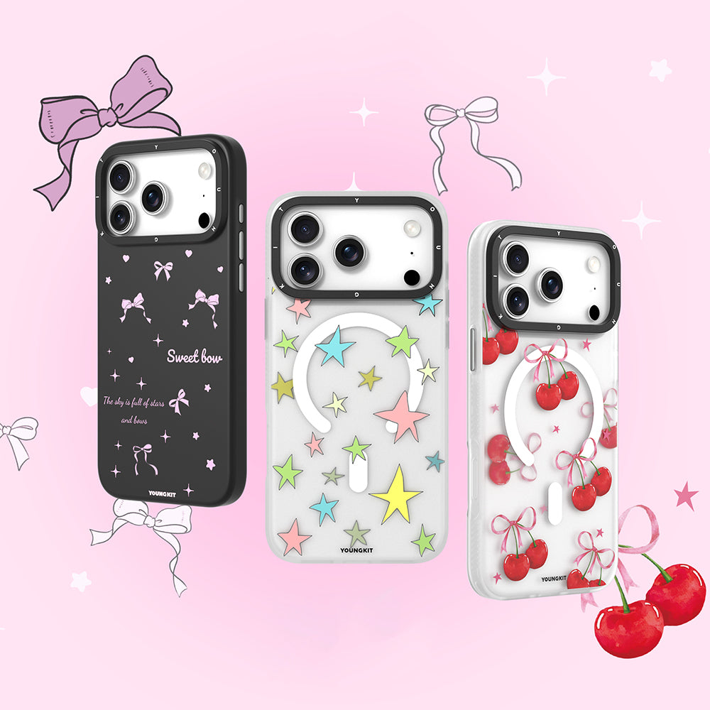 Apple iPhone 17 Pro Kılıf M-Safe Şarj Özellikli Airbagli Çift Katmanlı Youngkit Sweathart Serisi Kapak Gri