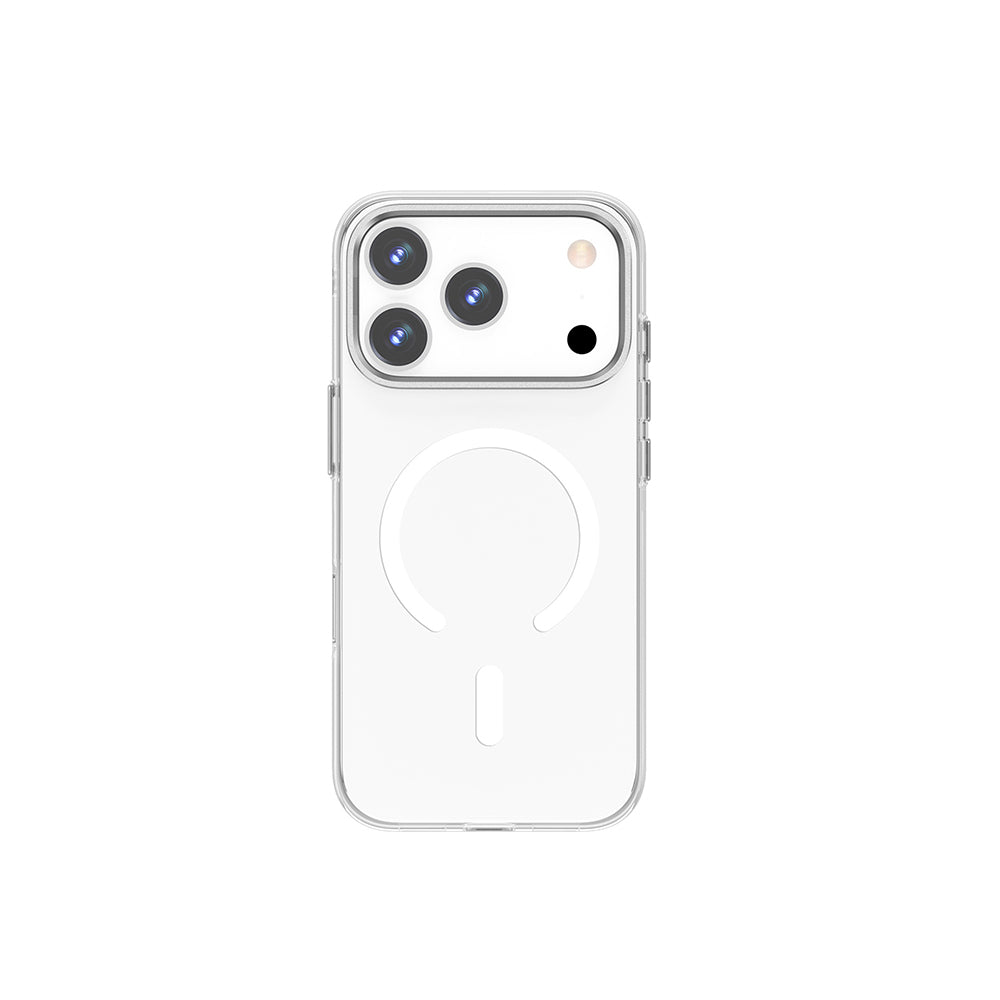 Apple iPhone 17 Pro Kılıf M-safe Şarj Özellikli Wiwu YXK-208 Invisible Ultra Sert PC Kapak Şeffaf