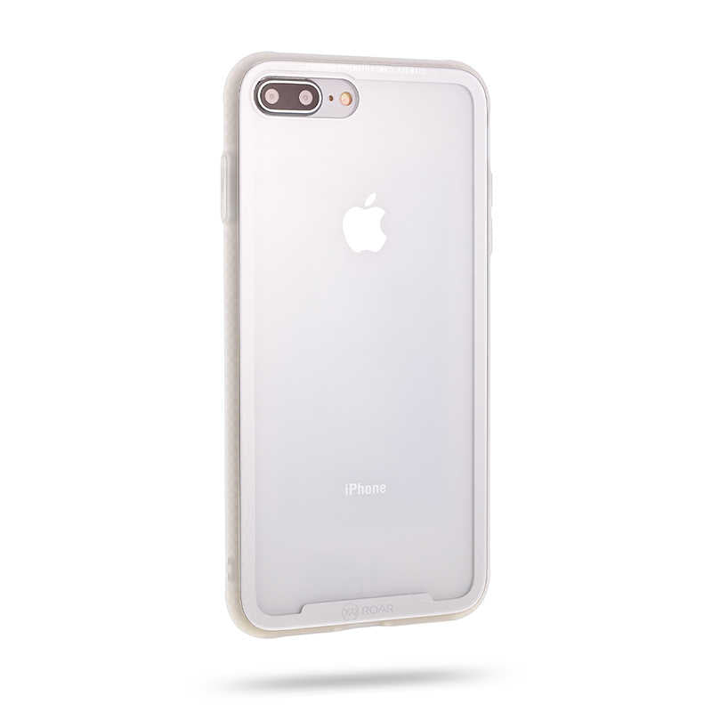 Apple iPhone 8 Plus Kılıf Roar Glassoul Airframe Kapak Kırmızı