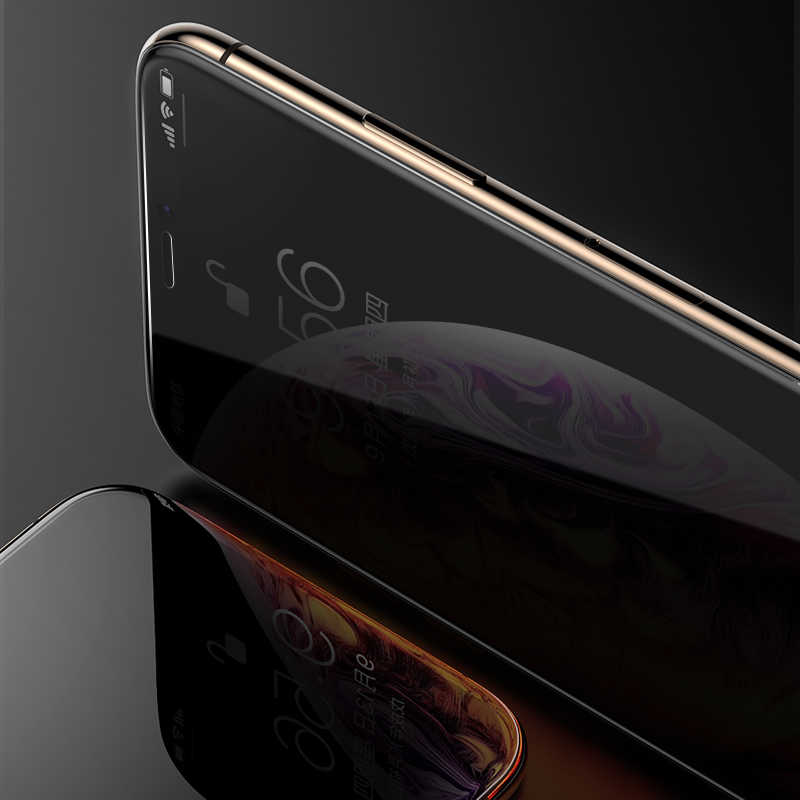 Apple iPhone XS Max 6.5 Benks 0.3mm V Pro Privacy Ekran Koruyucu Siyah