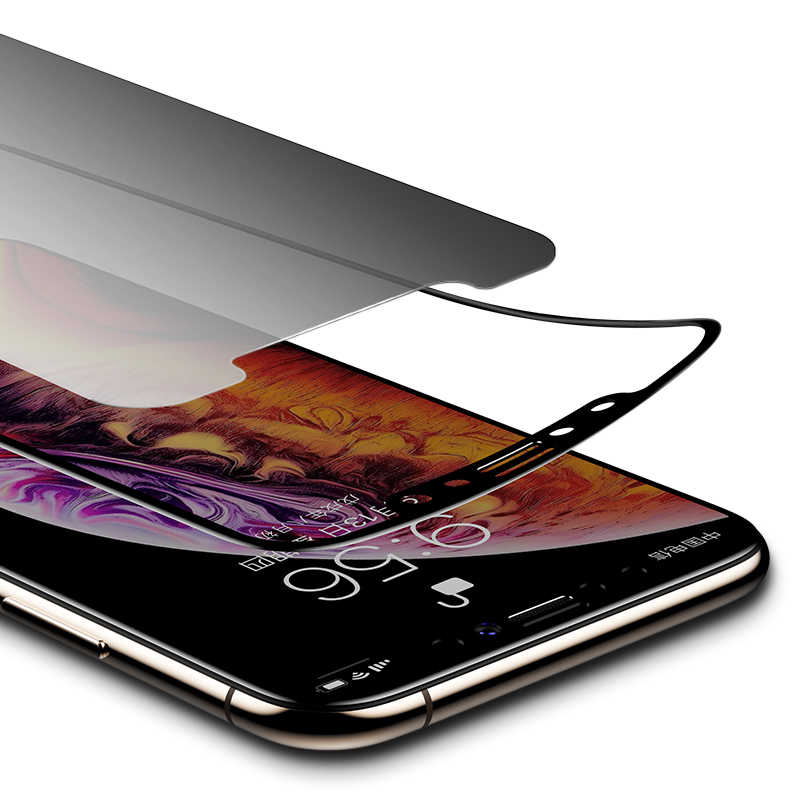 Apple iPhone XS Max 6.5 Benks 0.3mm V Pro Privacy Ekran Koruyucu Siyah