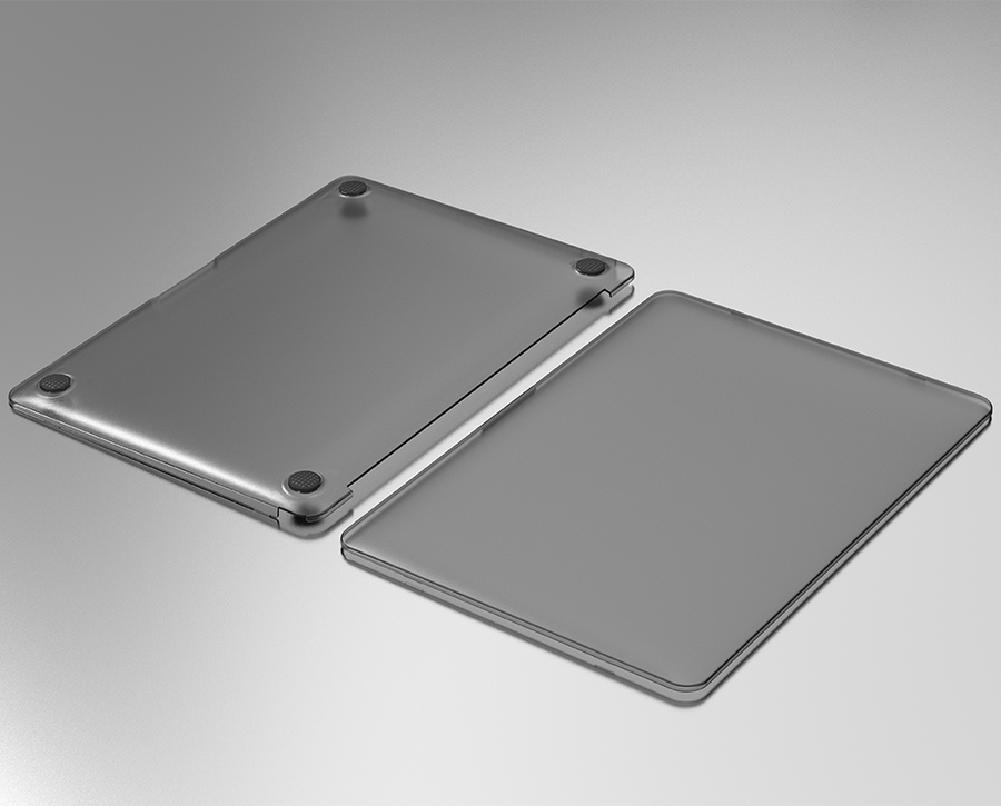 Apple Macbook 13.6′ Air M3 A3113 Wiwu Macbook iShield Hard Shell Kapak Siyah